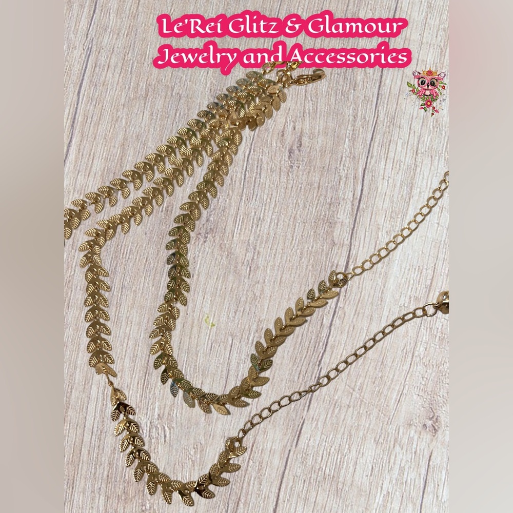 Gold filled Silver and gold ( your choice) Leaf anklets